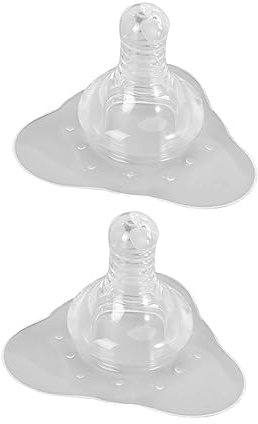 ORFOFE 2stücke Silikon Brustwarzenschutz Set Stillhütchen Mit Natürlichem Sauger-design -frei Einfach Zu Reinigen Weich Hautfreundlich Für Stillende Mütter Säuglingspflege