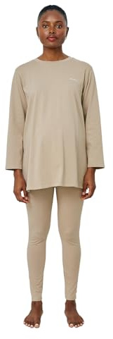 VERTBAUDET Pyjama 2 pièces de Grossesse Taupe 38/40