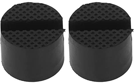 Spacnana Rubber Jack Pad Slotted Adapter Universal Non Slip 2Pcs for Car SUV Lift Axle Stand, Sturdy Reusable Vehicle Jack Pad Adapter 50 X 38mm for Stable Hold During Maintenance