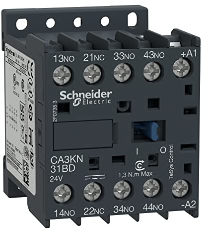 Schneider Electric, TeSys K control relay - 3 NO + 1 NC - <= 690 V - 24 V DC standard coil, CA3KN31BD