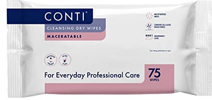 Conti Washcloth Large Patient Cleansing Wipes Overall Body (3 Packs of 75)