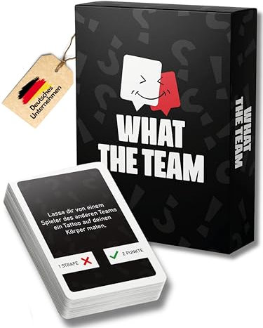 What The Team ® Partyspiel - Perfekter Eisbrecher [55 Lustige Aufgaben] Gegen Langeweile auf deiner Party | Team vs Team | Wichtel Silvester Geburtstagsgeschenk | Jetzt ansehen