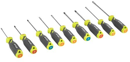 RYOBI Schraubendreher-Set, 9-tlg. RHSDS9PC