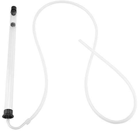 Plastic Tube 37 x 7 x 3 Automatic Siphon Rack Tube for Beer Wine Bucket Balloon Bottle with Plastic Hose