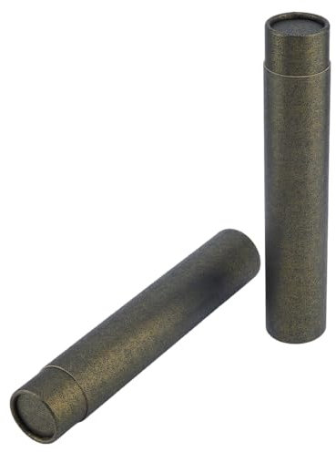 SUPERFINDINGS 2 Stück Papier Poster Rolle 35x6.5cm Zeichenversand Rolle Schwarze Bauzeichnungs Aufbewahrungsröhre Kalligrafie Malerei Röhre Zum Aufbewahren von Papier Kunst Karten Dokumenten