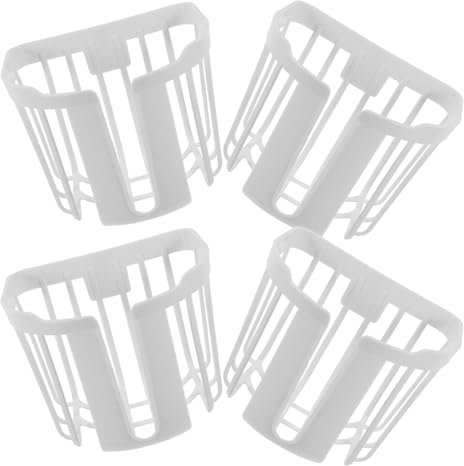 Milisten Cesto Portafiori Sospeso Poligonale da Parete da 4 Pezzi per Ringhiera Vaso per Piante Sospeso Pigro per Dicembre