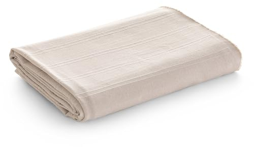 GAMUSI Jarapa - Couvre-lit multifonction pour 2 places - 90/105 cm - Couvre-lit foulard doux et résistant - 180 x 280 cm - Beige