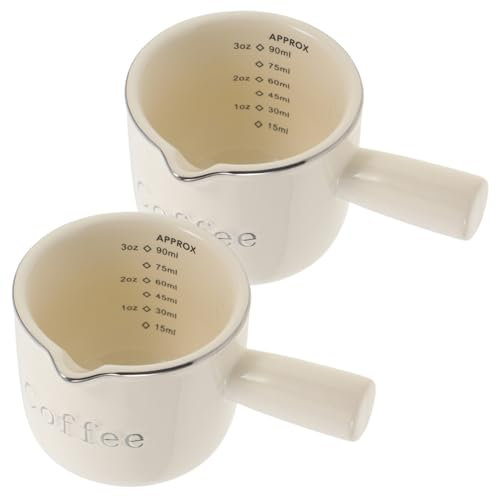 Gatuida 2stücke Teiliges Keramik-milchkanne Mit Griff Und Kleine Kaffeekanne Für Milch Und Sahne Für Partys Und Anlässe