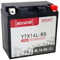 Accurat Motorradbatterie YTX14L-BS - 12V, 14Ah, 200A, rüttelfest, wartungsfrei - Starterbatterie, AGM Batterie in Erstausrüsterqualität für Rasentraktor, Roller, Motorrad, Quad