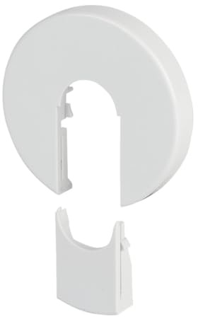 Schläfer 4409210 | Kit Rosetta Radiatori Apribile, Collare Copritubo per Termosifoni, Caloriferi Diam Esterno Ø45 mm, Foro (interno) Tubo Ø16mm, Rosetta a Cassetto in Pvc Bianca - conf, 2pz.