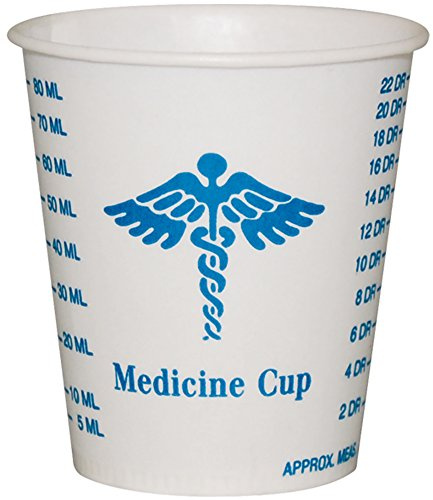 Solo R3-43107 3 oz Graduated Medicine Waxed Paper Cold Cup (Case of 5000)