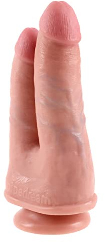 King Cock Flesh Double Penetrator Dildo, Flesh