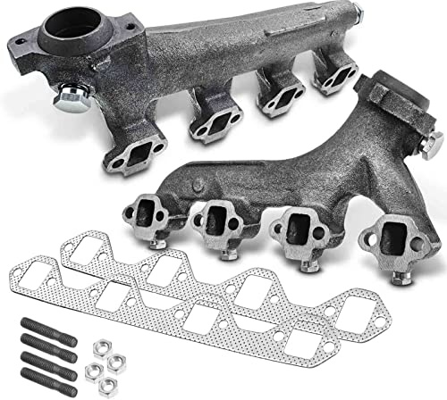A-Premium Left & Right V8 5.8L Exhaust Manifold Kit W/Gaskets & Hardware