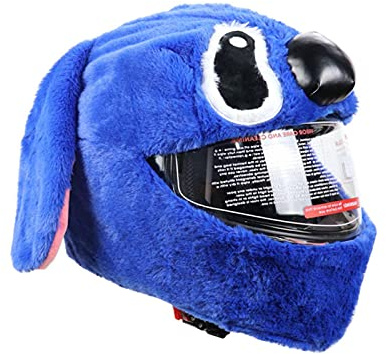 XiaoBa Motorcycle Helmet Cover Sleeve Furry Motorbike Helmet Cover Funny Motorcycle Helmet Christmas Hat Full Face Helmet Cover For Motorcycle Helmets Decoration