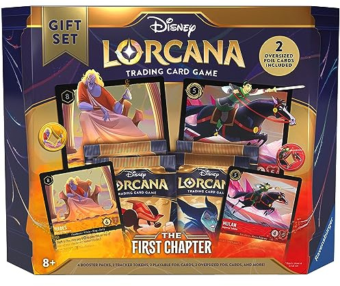 Ravensburger Disney Lorcana TCG : The First Chapter Coffret cadeau | Ensemble de collection de luxe avec plus de 200 pièces d'art | Expérience de jeu ultime pour les enfants de 8 ans et plus
