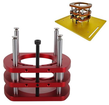 Sollevatore per Fresatrice di Precisione, Rifilatrice per la Lavorazione del Legno, Tavolo per Fresatrice in Lega di Alluminio, Kit Base per di Sollevamento Piastra con