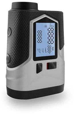 MZZYG Télémètre de Golf Rechargeable 650m 1200m Pente ajustée Drapeau-Verrouillage Vibration Distance mètre télescope Chasse Mesure de Haute précision(1200m)