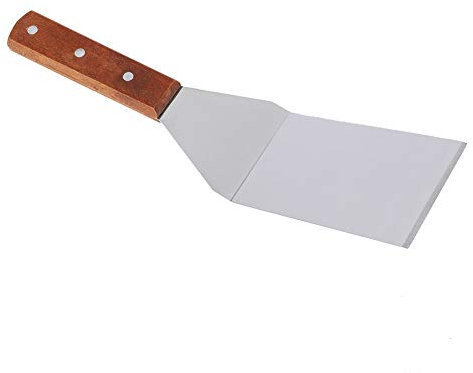 Pala per pizza, in acciaio inox, set di 3 utensili da cucina con manico antiscivolo in legno, tagliaporta, paletta per pizza, torta, formaggio e grigliate