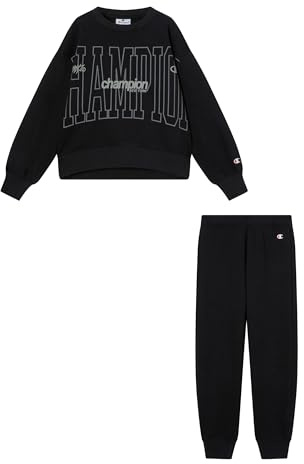 Champion Tuta Legacy Bambina, Nero, XXL