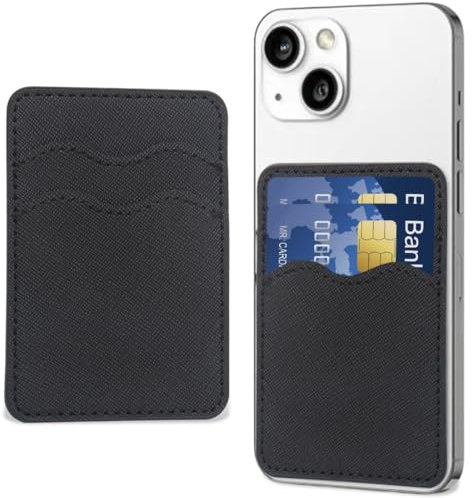 XENQITO 1 Piezas Tarjetero para Móvil, Tarjetero para Pegar en la Parte Trasera, Tarjetero Movil Adhesivo, Funda para Tarjetas de Silicona, Tarjetero Adhesivo Funda Billetera para Teléfono