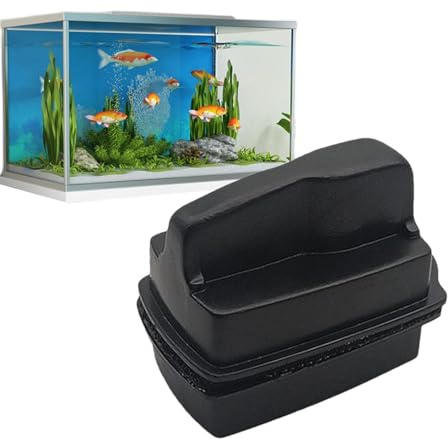 Magnetic Aquarium Scraper, Double Sided Fish Tank Cleaner, Aquarium Algae Scraper, No Scratch Magnet Fish Tank Glass Cleaner, Aquariums Cleaning Tools, for Small FishTank Glass