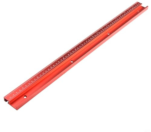 Honseadek Aleación de aluminio 45 Tipo T-Slot Mitre Track Fixture 45X12.5mm Para Router Mesa Sierra Sierra de cinta Carpintería Jigs y Featherboard Sujeción (600mm)