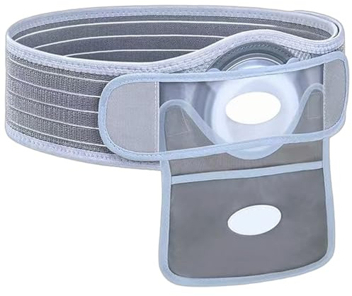 Kolostomiband, Stomiband, Stomitillbehör med Avtagbar Ytterficka och Skyddande överdrag för Kolostomi och Ileostomi(Large)