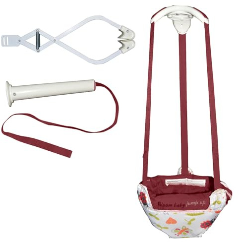 MFYOUPK Jumper - Jumper with Super Stand | Swing Exerciser Set with Door | Clamp Adjustable Strap for 6 Months to 2 Years Old Stand-up