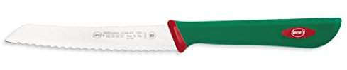 Sanelli Premana Professional Coltello Pomodoro, Alluminio, Verde/Rosso, 23.0x1.5x2.5 cm