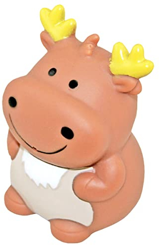 DolliBu Moose Bath Buddy Squirter - Floating Moose Rubber Bath Toy, Fun Water Squirting Bathtime Play For Toddlers, Cute and Soft Wild Life Animal Toy For The Bathtub, Beach, & Pool for Girls and Boys