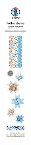 Ursus 34730000 – fröbelstern Lot, 60 Bandes Assorties en 2 Tailles différentes, Bleu