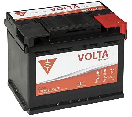 Bateria de Coche Classic 55Ah 460A - Borne +Dcha - Medidas Largo 242 x Ancho 175 x Alto 190 mm con 2 años de Garantía - Fabricación Europea.