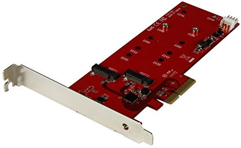 StarTech.com 2x M.2 SATA SSD Schnittstellenkarte - PCIe - PCI Express M.2 SATA III Controller - NGFF Karte