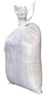 100 sacos de arena para 25 kg de arena, color blanco, 400 x 600 mm, protección contra inundaciones