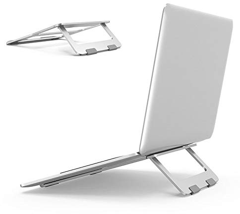 Soke-Six Laptop Stand,Aluminum Portable Foldable Laptop Support Stand Holder Desk Table Mobile Phone Stand for iPad MacBook Pro Air Notebook