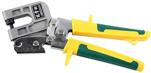 Saycker Metal Stud Crimper Drywall Tools,TPR Handle Punch Pliers Metal Ceiling Plaster Board Fastening Tool Stud Crimpers(Size:250mm)