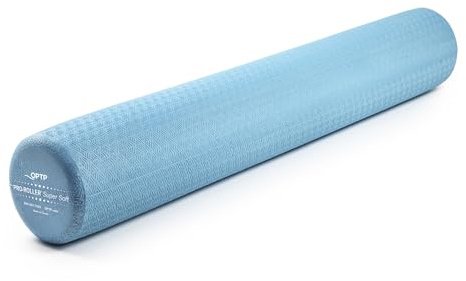 OPTP PRO-Roller Super Soft Density Foam Roller 36 in - Light Blue Low Density Foam Roller for Exercise, and Gentle Massage Foam Roller for Physical Therapy 36 x 6 Round