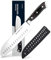 SimCoker Santoku Knife 7-Inch, Kitchen Knife, Chopping Knife, German High Carbon Stainless Steel, Ergonomic Pakkawood Handle, 3-Year Warranty, Gift Box for Home & Family