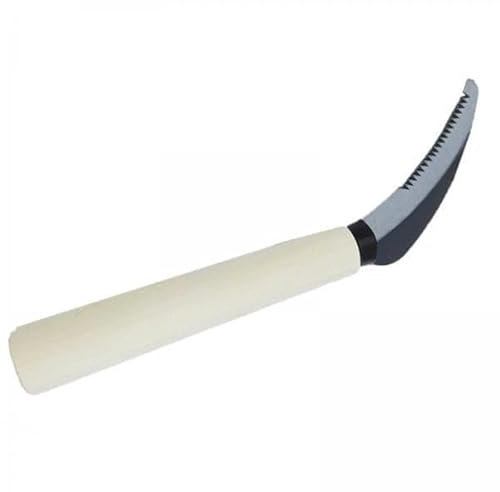 Ronyme 2xsichel mit Holzgriff, Edelstahl sichel, Leichte Japanische sichel für Garten, Terrasse, Gemüse, Silber, 2 STK