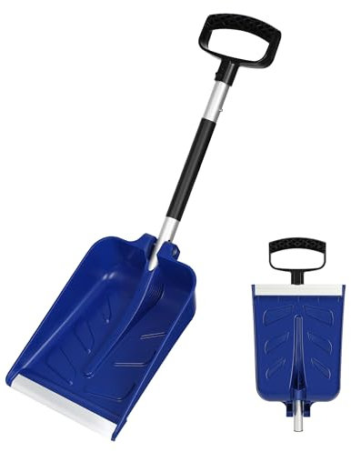 ORIENTOOLS Schneeschaufel Schwere Faltbare schneeschieber Metall mit zusammenklappendem Gartenarbeit Robuste und Effektive Schneeräumungswerkzeug