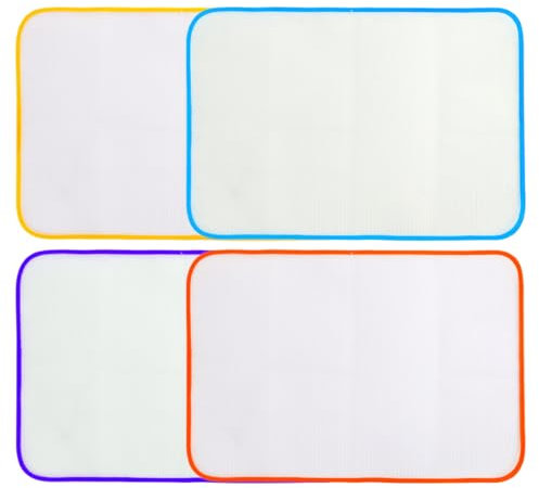 WeddHuis Set 4 Pezzi Telo da Stiro in Rete per Stiratura Facile e Protezione (60 x 40 cm)
