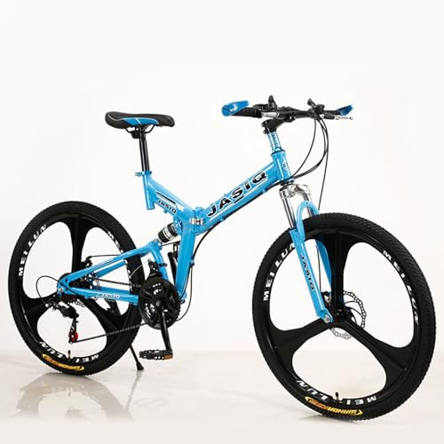 QXIWAOE Mountain Bike Pieghevole da 24 Pollici, 26 Pollici, per Studenti Adulti, Bici da Corsa, Ammortizzatore, Mountain Bike, Bicicletta da Ciclismo