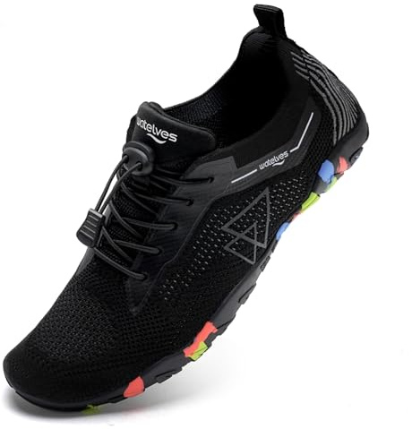 WateLves Chaussures De Bain Et d'eau pour Femmes Et Hommes,Sèches Vite,Faciles À Enfiler.pour Plongée,Surf,Sports Nautiques,Randonnée,Yoga,Quotidien.Tailles 44 EU