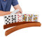 FeiOne Kartenhalter Kinder, 33 cm Kartenhalter Spielkarten Holz, Spielkartenhalter für Kinder Senioren, Spielkartenhalter Holz, Kartenständer Spielkarten Aufbewahru, Spielkartenhalter für Kinder