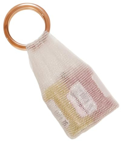 wiroouia vävd handväska, traditionell gnistrande handväska i kristall | vävd tygväska för kvinnor – för familj vänner flickvän resa inomhus utomhus daglig pendling, Rosa, Refer to description