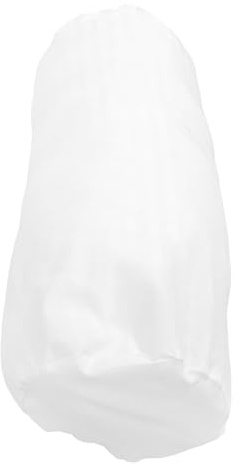 Artibetter Federa per Cuscino da Collo Cilindrica Bianca 20X60 CM Morbido Copertura Rimovibile per Cuscini Tubolari per Uso Notturno e Arredamento Casa