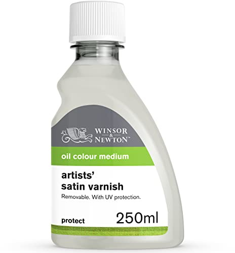Winsor & Newton Professional Artists' Satin Varnish, 250ml (8.4oz) Bottle