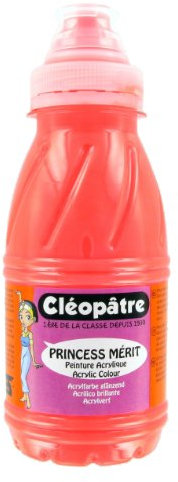 Cléopâtre PAM250-87 Acrylfarbe, Flasche mit 250 ml, Zinnoberrot