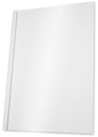 Pavo - Thermobindemappe A4-15 mm - Transparent/weiß - 100 Stück