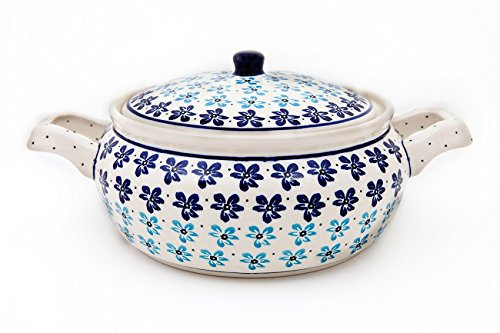 Original Bunzlauer Keramik Rumtopf 2 Liter/Mehrzwecktopf/Keramiktopf im Dekor 1111